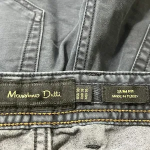 Massimo Dutti Women's Blue Mid Rise Slim Straight Stretch Denim Jeans Size 30 thumbnail 4