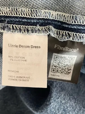 Reformation Jeans Lizzie Denim Mini Dress US 4 thumbnail 4