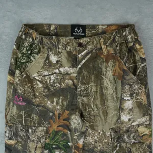 Realtree Edge Camo Cargo Pants Womens Medium Brown Pink Logo Hunting Gorpcore thumbnail 3