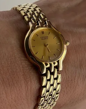 s Quartz Watch Panther Bracelet Gold Toned thumbnail 4