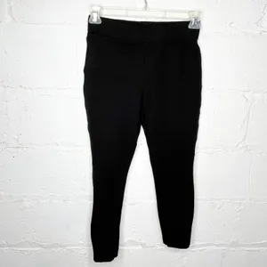 Quince‎ Women's Black Ultra-Stretch Ponte Skinny Pants Size Medium W-PNT-26 thumbnail 2
