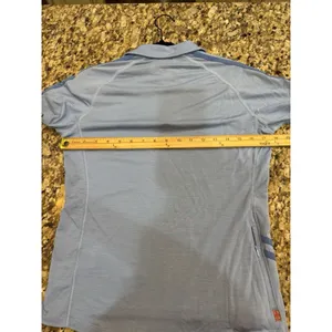 Smartwool short-sleeve 1/4-zip activewear or cycling top Blue Size Medium thumbnail 8