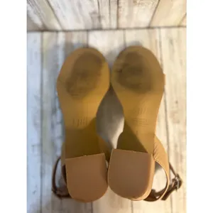J. Jill‎ Ariane Taupe Leather Open Toe Block Heel Sandals Size 8 thumbnail 8