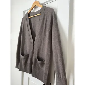 Banana Republic Wool Womens Taupe Brown V-Neck Button Front Pocket Cardigan thumbnail 11