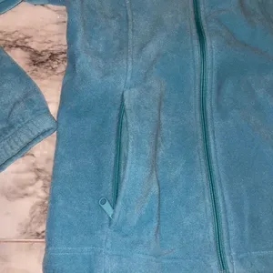 Columbia Turquoise Full-Zip Fleece Jacket thumbnail 3