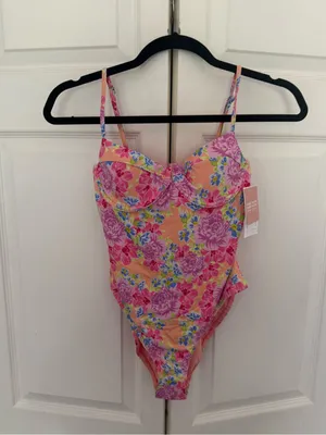 NWT Dippin' Daisy's Salt Water One Piece Garden Gables Floral Swimsuit Small thumbnail 2
