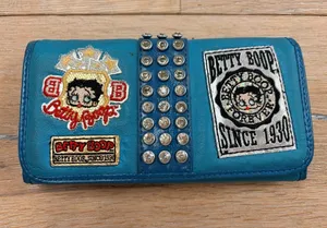 Betty Boop snap closure wallet bedazzled thumbnail 1