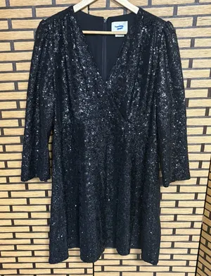 Kate Spade Black Sequin Dress Size‎ 14 thumbnail 1