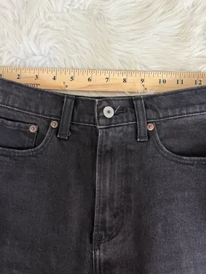 Abercrombie & Fitch Curve Love Mom Shorts Black Size 25/0 High Rise thumbnail 7