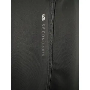 Second Skin Wm Med Black Full Zip Thumb Holes‎ Outdoor Hiking Athletic Campcore thumbnail 4