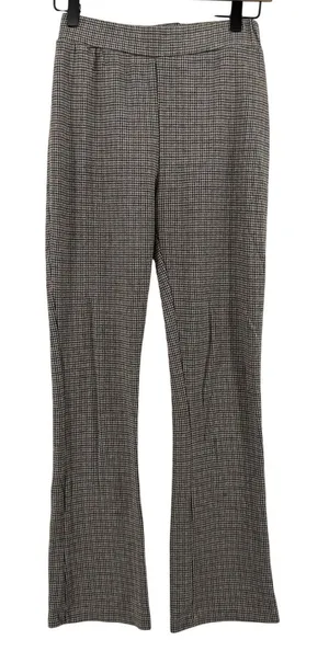 Urban Outfitters UO Casey Kick Flare Pant Brown Houndstooth Women‎ S Pull On thumbnail 1