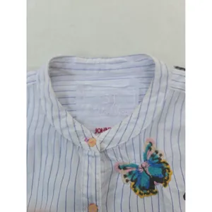 3J Workshop Johnny Was Tunic Dress Striped Floral Embroidered Boho size XL thumbnail 7