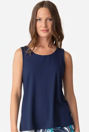 Sleeveless Navy Tank Top thumbnail 1