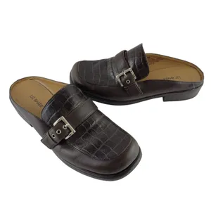 Liz Baker Womens Cheyenne 024-2281‎ Brown Buckle Slip On Mules Shoes Size US 8M thumbnail 2