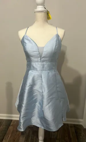 Speechless baby blue dress thumbnail 1