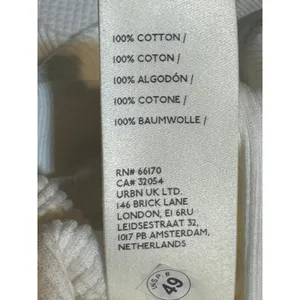 Free People Santa Clara Thermal Henley Womens Medium Alabaster NWT thumbnail 6
