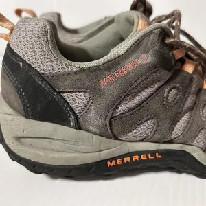 Merrell (J535264) depart dark gull grey trail hiking shoe women size 8 thumbnail 6
