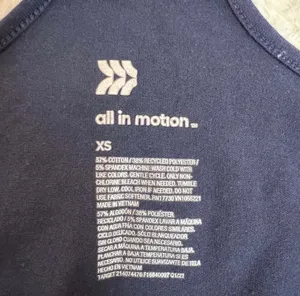 Target All in Motion Dark Blue Racerback Sleeveless Athletic Tank Top Extra Small thumbnail 5