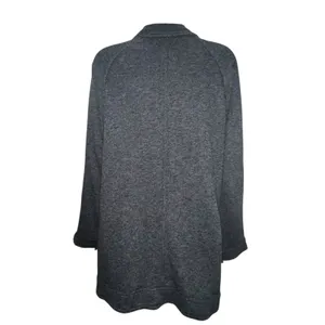 Free People Jacket Womens Size XS Dark‎ Gray Slouchy Pea Coat Anorak Linen Blend thumbnail 6