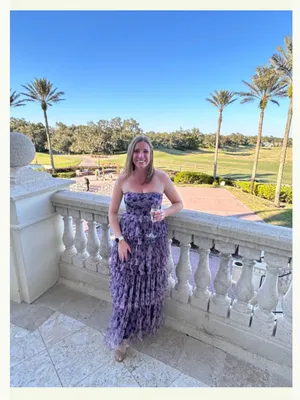Hutch Outline Floral Tiered Strapless Maxi Dress thumbnail 3