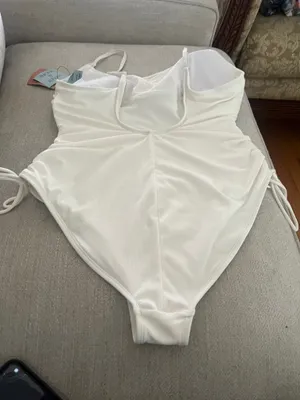 Shade And Shoda Womens One Piece Swimsuit Ruched High Cut Tummy Control Bathing Suit thumbnail 4