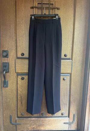 Aritzia Effortless Pant Black Wide Leg , Supper High Rise, Length Full Size 4 thumbnail 2