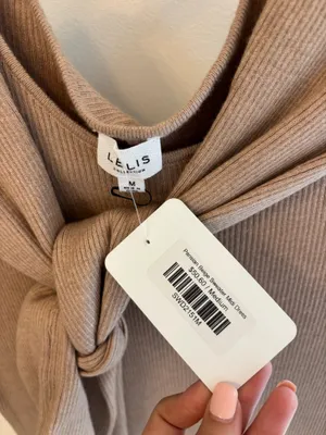Boutique Parisian Beige Sweater Midi Dress thumbnail 2