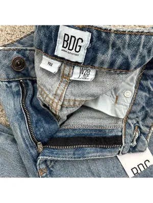UO BDG Pax Ripped High Waist Jeans Urban Outfitters NWT Light Wash Size 28 thumbnail 8