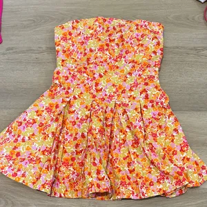 Free People Floral Strapless Dress thumbnail 2