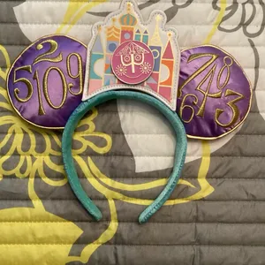 NWOT Disney Parks Mickey Mouse: The Main Attraction It's a Small World Ears thumbnail 1