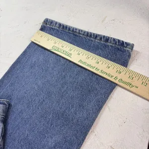 Witty Fox Jeans Women 5/27 Blue Cotton Denim Wide-Leg Travel Faded Stretch thumbnail 15