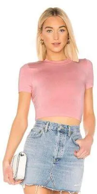 superdown Revolve  Pink Crop Top thumbnail 1