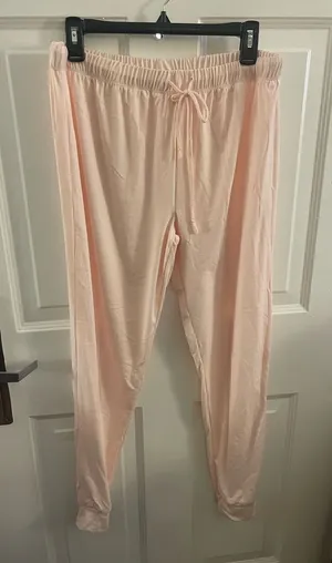 Aerie NWOT Britney Spears Light Blush Pink Drawstring Lounge Pants - Size XL thumbnail 1