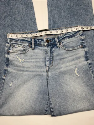 Buckle Light Blue Distressed Wide-Leg Relaxed Jeans thumbnail 7