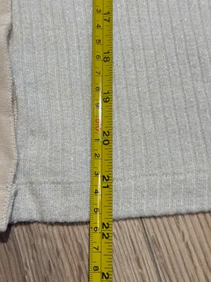 aerie Cream‎ Ribbed Button-Front Long Sleeve Top thumbnail 6