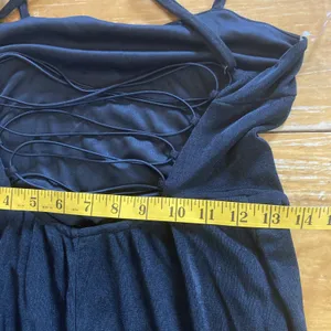 Wild Fable New Black Maxi Dress Sleeveless Stretch Back Straps Size M thumbnail 5