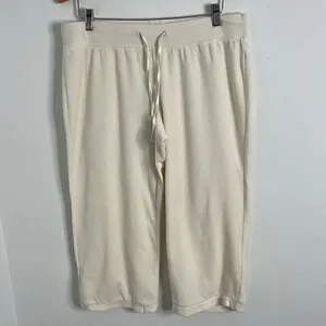 Made for Life soft velvet Capri sweatpants. Size PL. drawstring waist. thumbnail 4