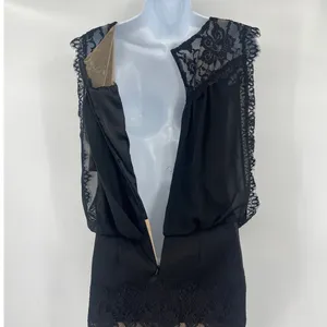 Vtg Jessica McClintock 90s Lace Drop Waist Dress Sz 8 Whimsigoth Dark Coquette thumbnail 9