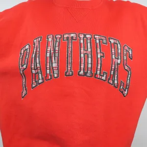 Vintage 90s Russell Athletic Panthers Red and Black Sweatshirt thumbnail 2