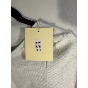 Easy Clothes Grey Ribbed Open Back Bodysuit Gold Button Cuffs SK13040 S/M thumbnail 5