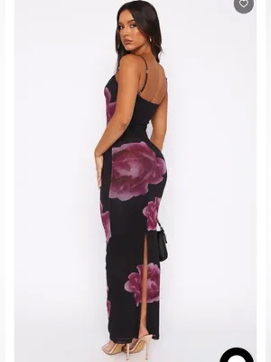 White Fox ThingsI should have said maxi dress in midnight Peony SZ:S thumbnail 4
