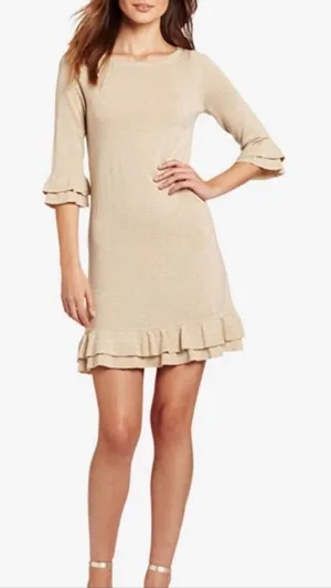 Lilly Pulitzer Helena Metallic Sweater Dress Size Small thumbnail 1