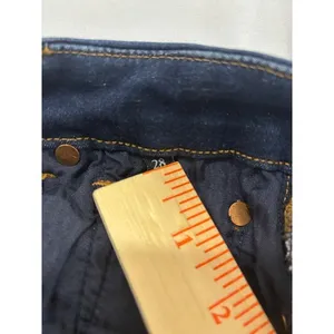 7 For All Mankind High Waist Skinny Jeans Dark Indigo Blue Size 28 Stretch Denim thumbnail 11