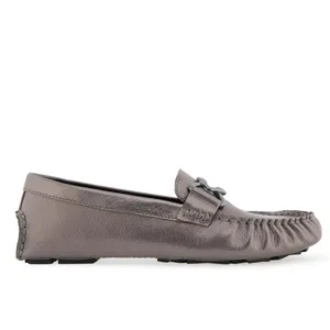 Aeropostale NEW Aerosoles Women's Gaby Casual Loafer Color:Graphite Leather SZ-9 Slip On thumbnail 3