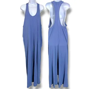 Free People Bohemian Zena One Piece Wide Leg Jumpsuit Periwinkle Blue Small NWT thumbnail 7