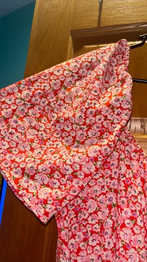 Pretty Garden Ruffle Floral Summer Boho Dress XL thumbnail 2