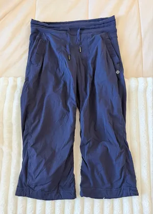 Lululemon Navy Blue dance studio cropped pants thumbnail 1