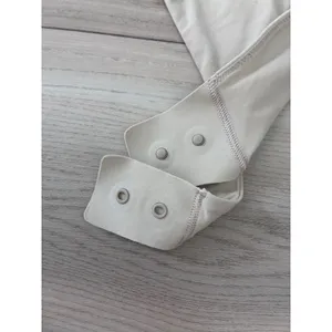 Lululemon Wundermost Ultra-Soft Nulu Square-Neck Bodysuit Cream Beige Large thumbnail 3