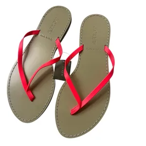 J. Crew leather Thong Sandals Neon pink Sz 6 FINAL PRICE thumbnail 4