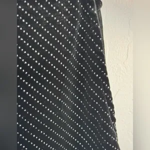 Forever 21 Black Velvet Polka Dot Halter‎ Crop Top Size Small thumbnail 4